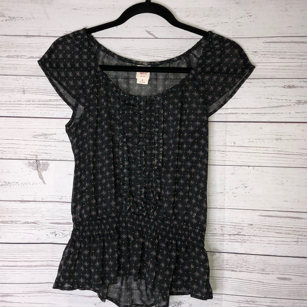 Mossimo brand sheer sleeveless top